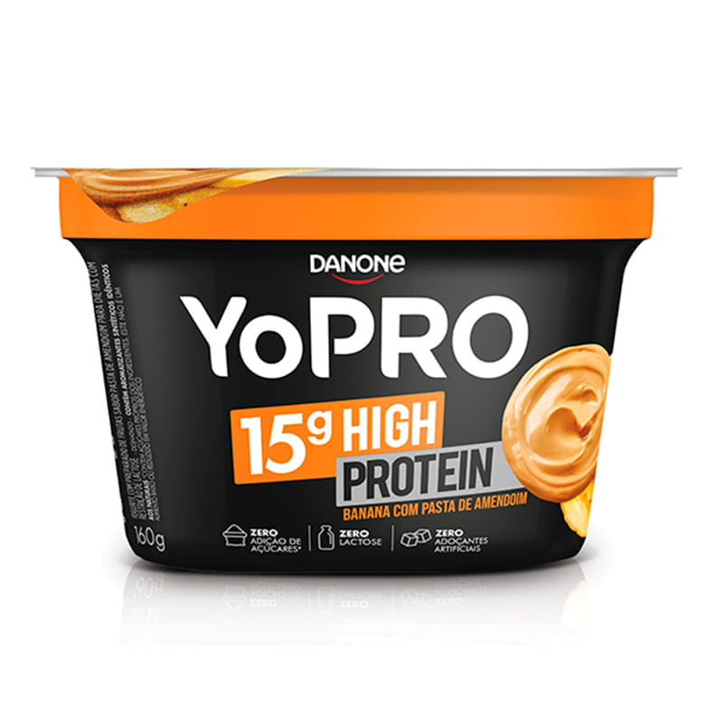 Yopro high protein banana pasta de amendoim 160g - Danone