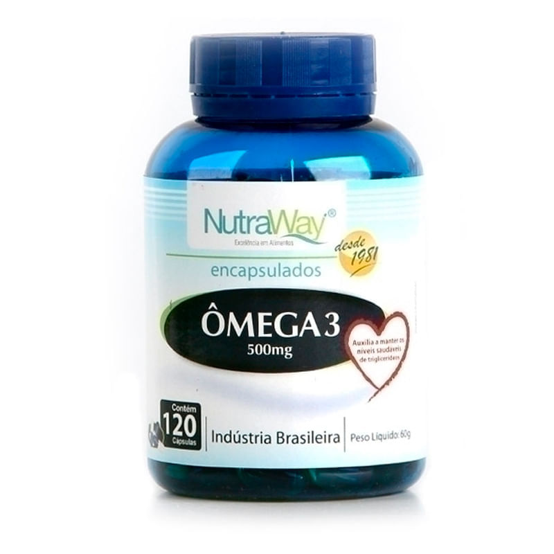 Ômega 3 500mg 120caps - Nutraway inativo