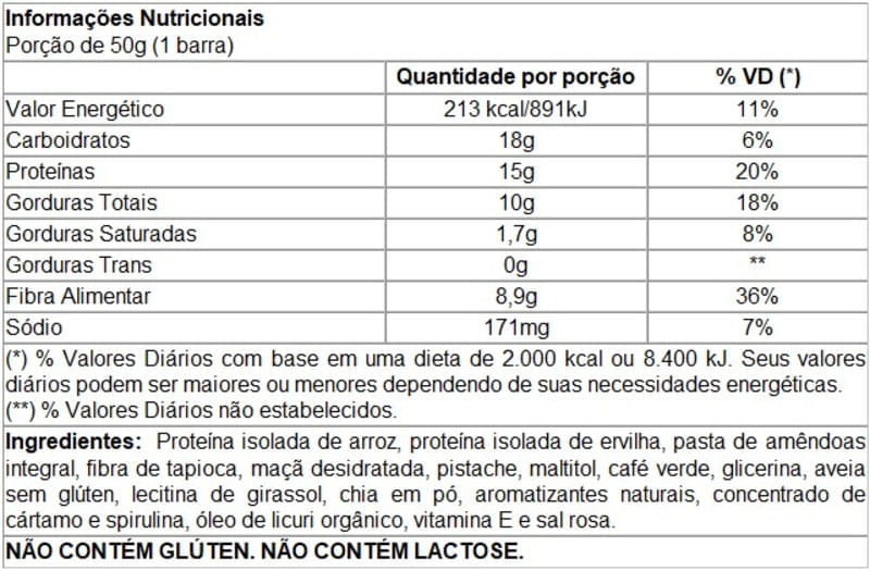 Barra Proteica Pasta de Pistache 50g - Dobro