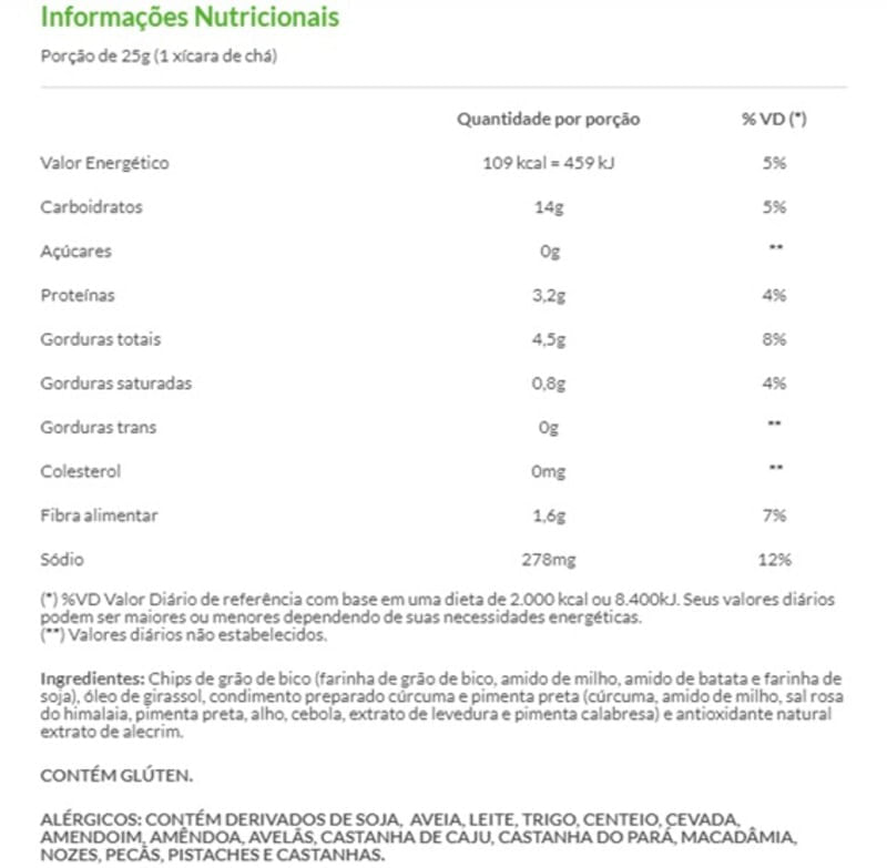 Homus Chips Cúrcuma e Pimenta Preta 30g - Pic-me