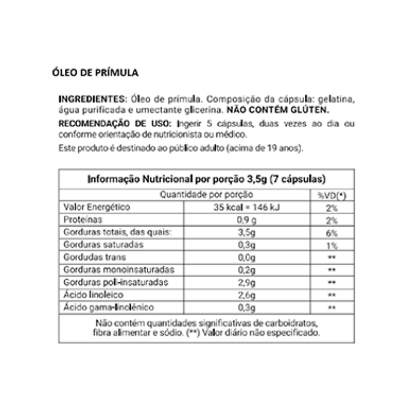 Óleo de Prímula 60caps - Nutraway