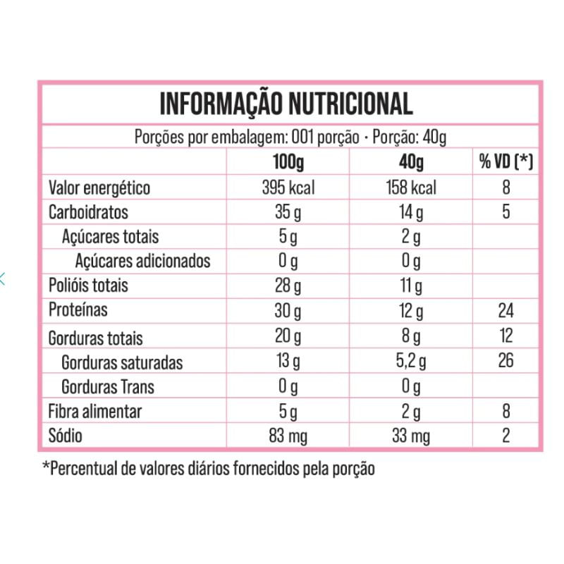 Bold Thin Trufa de Morango 40 g