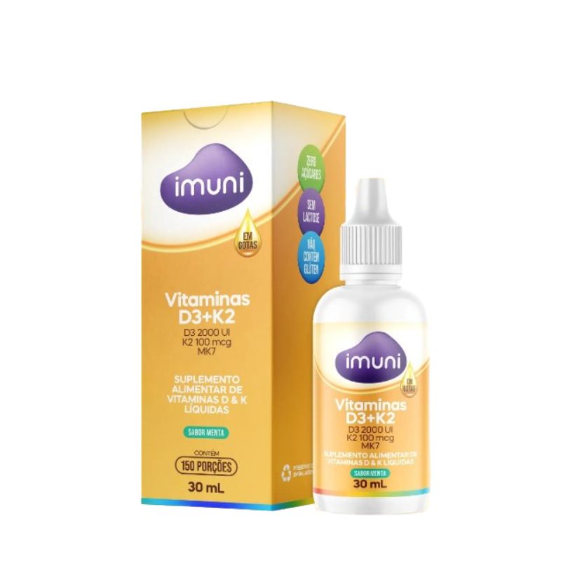 Vitamina D3 2000Ui K2 100mcg Menta Imuni 30Ml