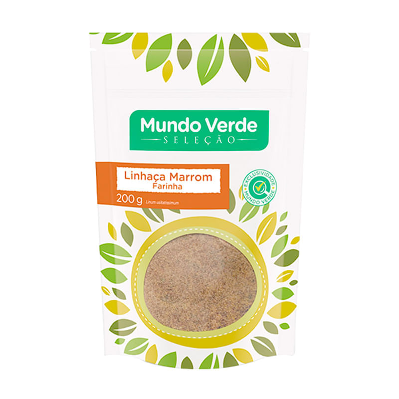 Superfood Farinha de Linhaça Marrom Mundo Verde Seleção 200g