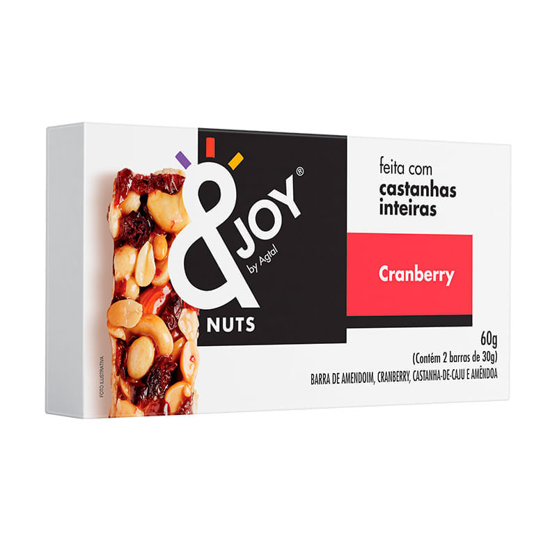 Barra de Nuts  Cranberry 60g - &Joy