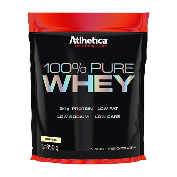 100% Pure Whey Protein Baunilha 850G - Atlhetica