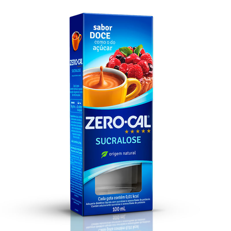 Zero Cal Adoçante Sucralose 100ml - Hypera Pharma