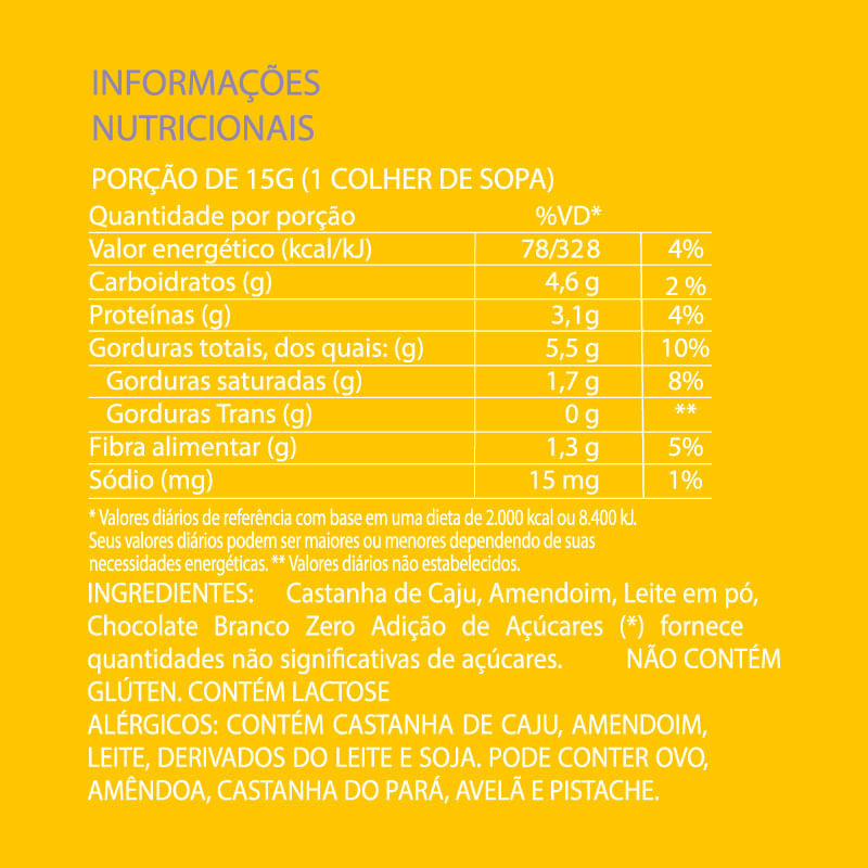 Pasta de Mix de Nuts com Leite em Pó Naked Nuts 450g