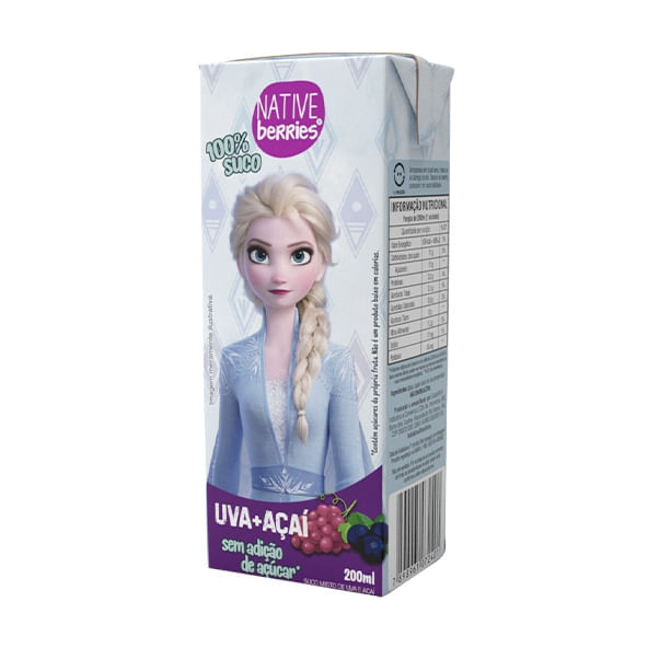 Suco uva com açaí disney 200ml - Native Berries