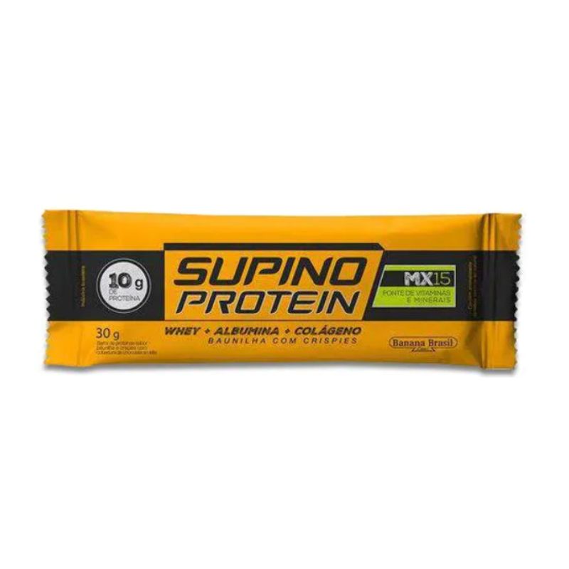 Supino Protein Baunilha crispies 30g - Banana Brasil