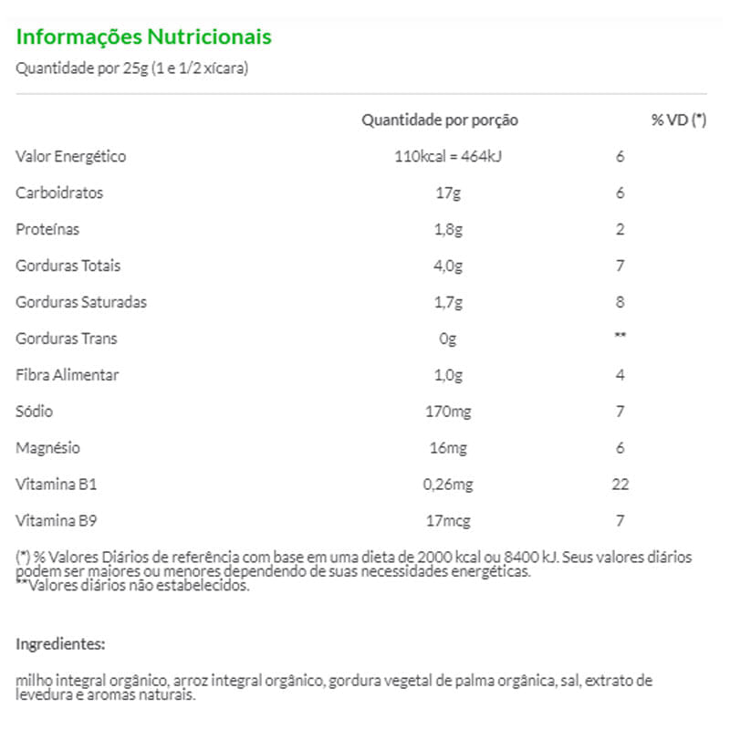 Zooreta Salgado Orgânico Pizza 45g - Mãe Terra