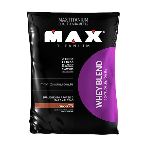 Whey Blend Chocolate 2000g - Max Titanium