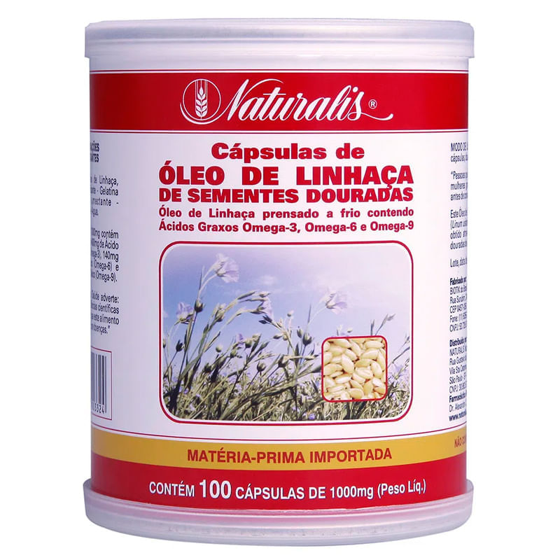 Óleo de Linhaça 100caps - Naturalis