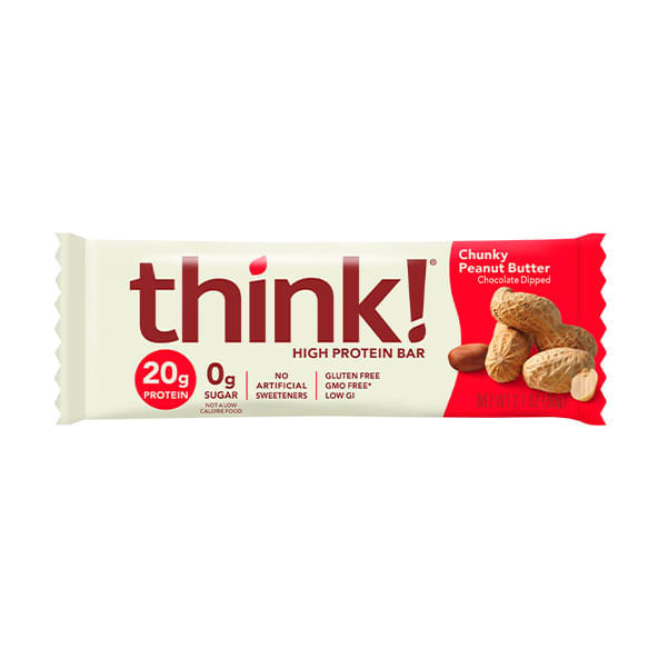 Barra de proteína pedaços de amendoim 60g - Think!