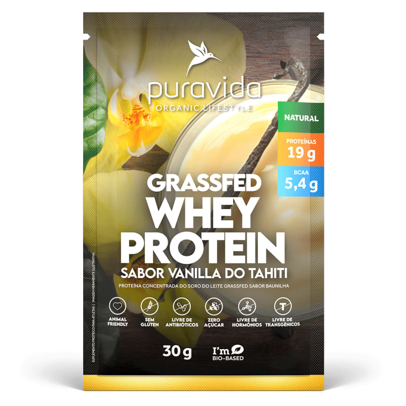 Grassfed Whey Protein Vanilla Tahiti Puravida sch 30g