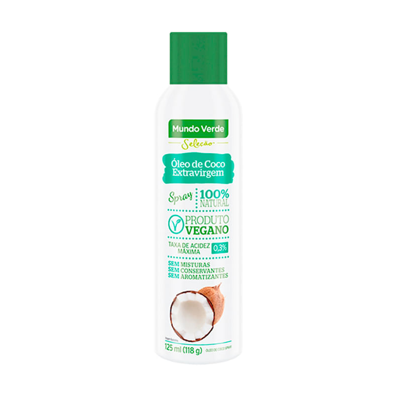 Óleo de Coco Extravirgem Spray Mundo Verde Seleção 125ml