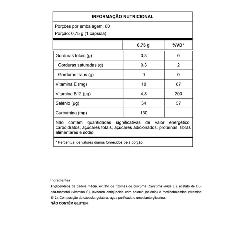 Curcuma Plus Vitafor 500mg 60caps