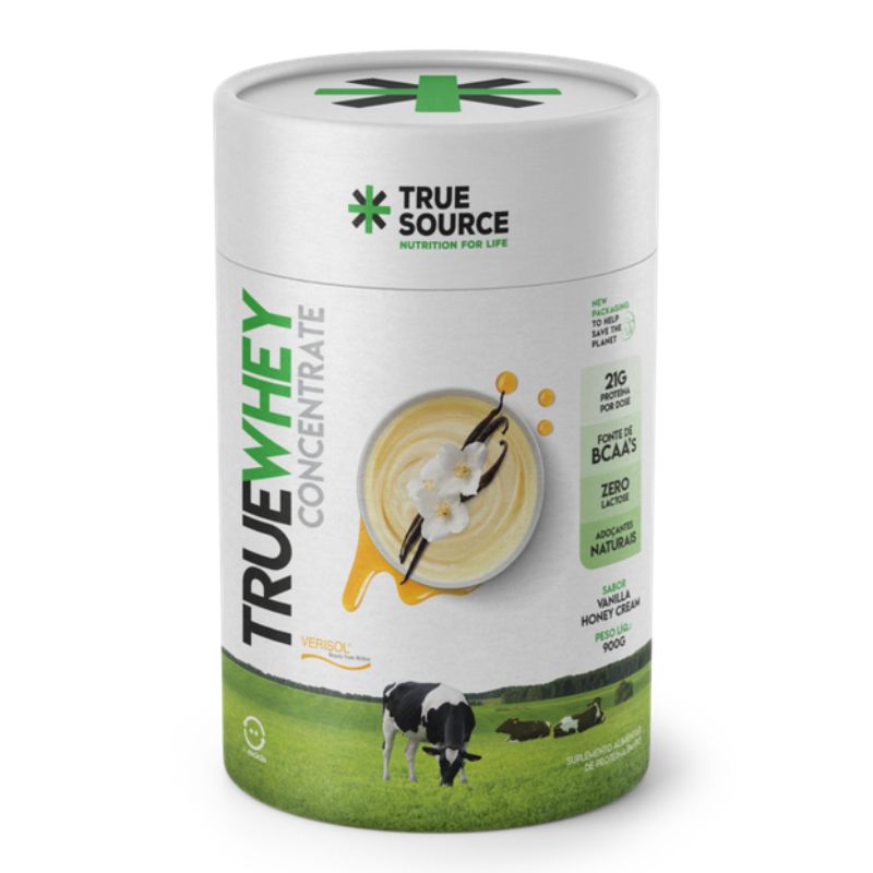 Whey Zero Lactose Vanilla Cream Honey  True Source 900g