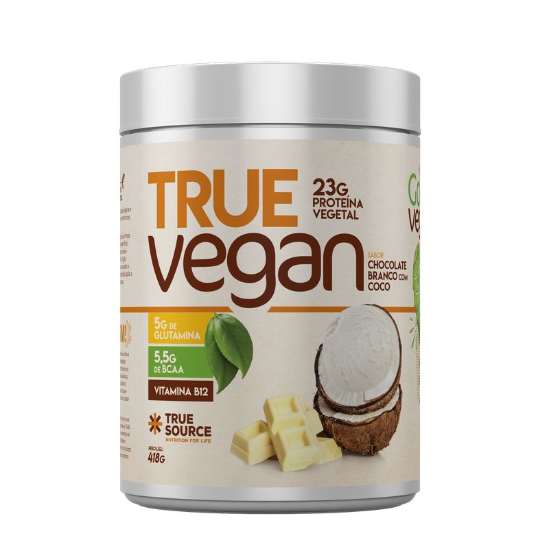 Vegan   Chocolate Branco com Coco True Source 418g