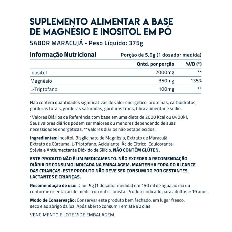 Magnésio + Inositol Relief 2.0 Maracujá True Source 375g