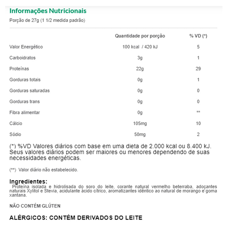 Whey Isolado e Hidrolisado Muke Morango 450g - Mais Mu