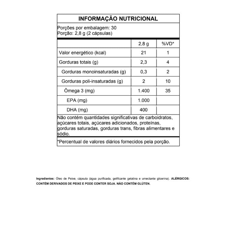 Ômega 3 Neuro Cromo Bem Estar 60caps