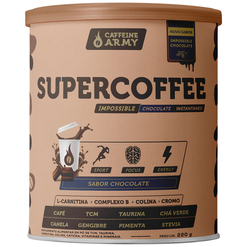 Supercoffee Impossible Chocolate Caffeíne Army 220g