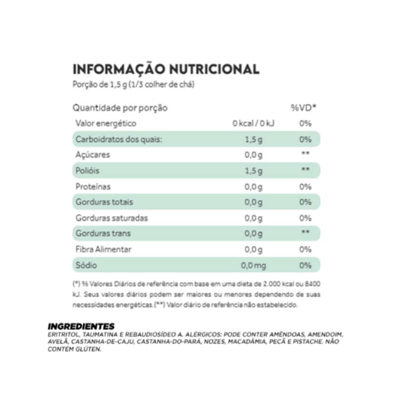 Zero Adoçante Natural Puravida 100g