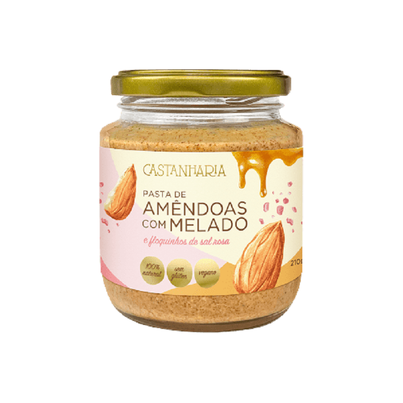 Pasta de Amêndoas com Melado e Flocos de Sal Rosa Castanharia 210g