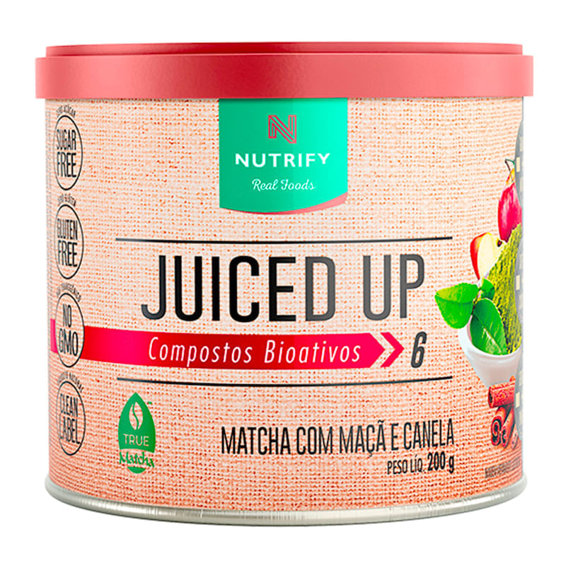 Juiced up matcha maçã canela 200g - Nutrify