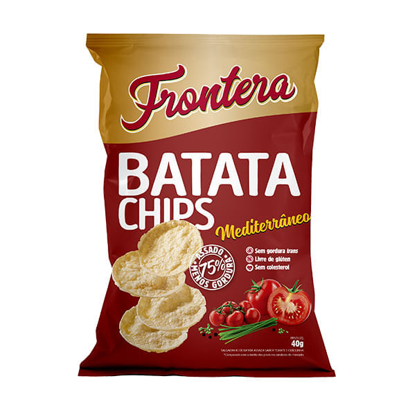 Batata Chips Mediterrâneo 40g - Frontera