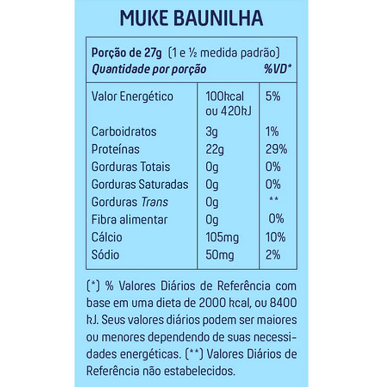 Whey Isolado e Hidrolisado Muke Baunilha Refil 900g - Mais Mu