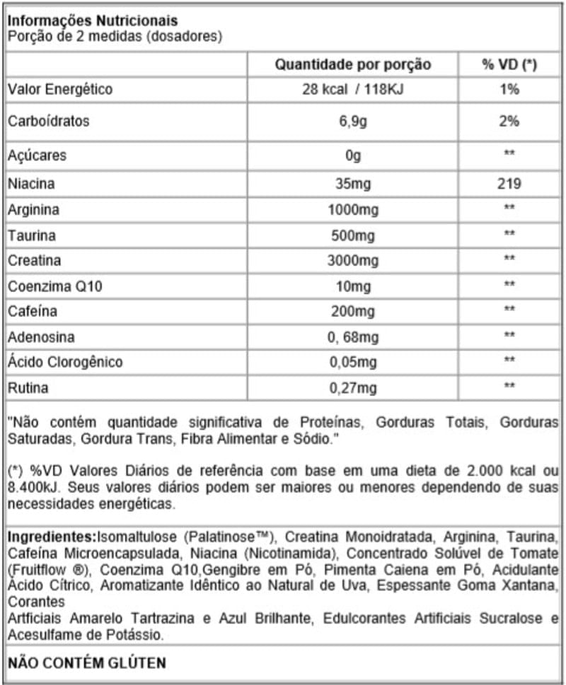 X Pre Workout Grape Martine 225g - Atlhetica