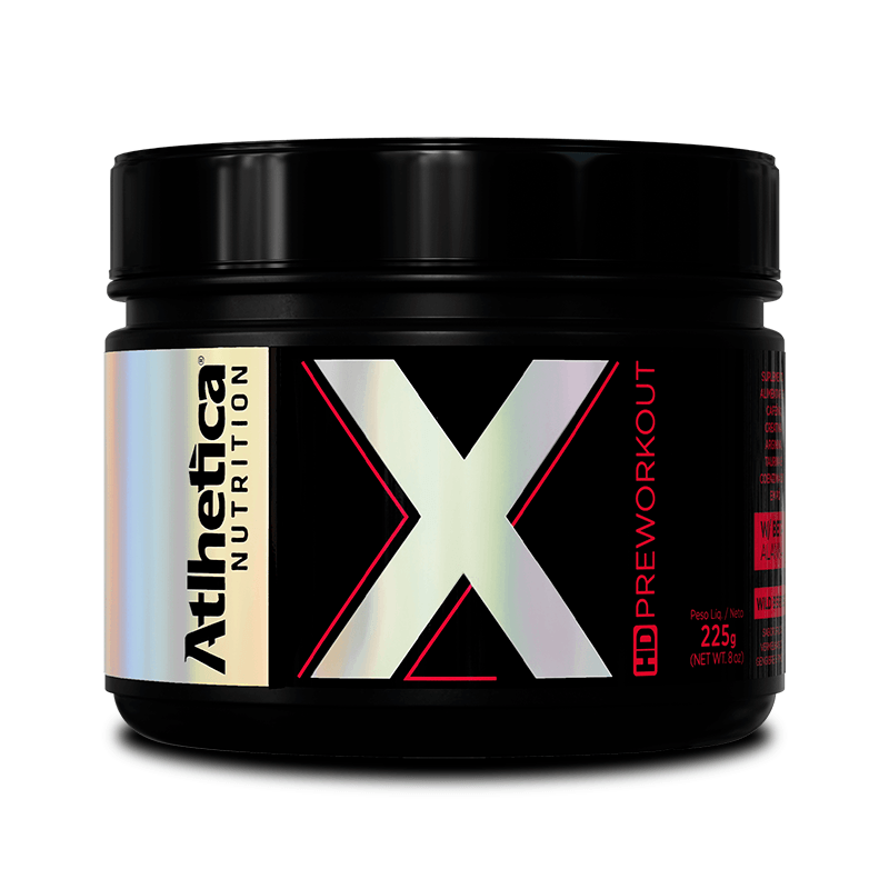 X HD Pre Workout Wild Berries 225g - Atlhetica