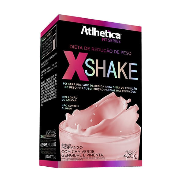 X-Shake Sabor Morango 420g - Atlhetica