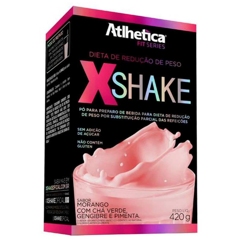 X-Shake Sabor Morango 420g - Atlhetica