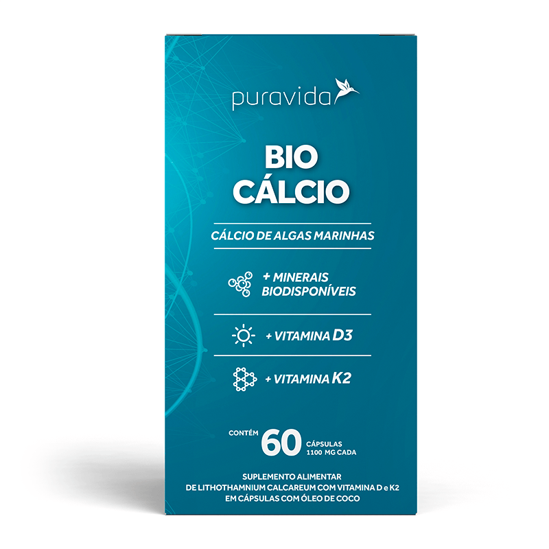 Bio Cálcio Puravida  60cáps