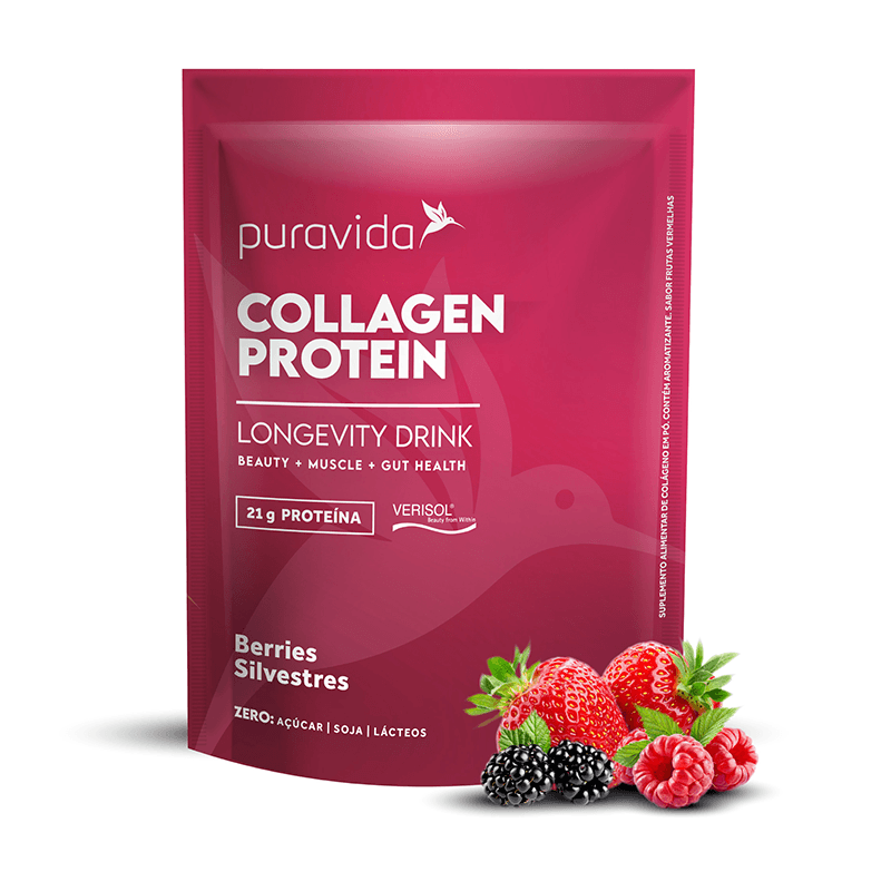 Collagen Protein Berries Silvestres Puravida 450g