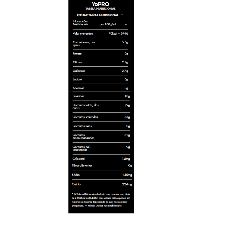 Yopro 25g High Protein Milkshake de Baunilha Danone 250ml