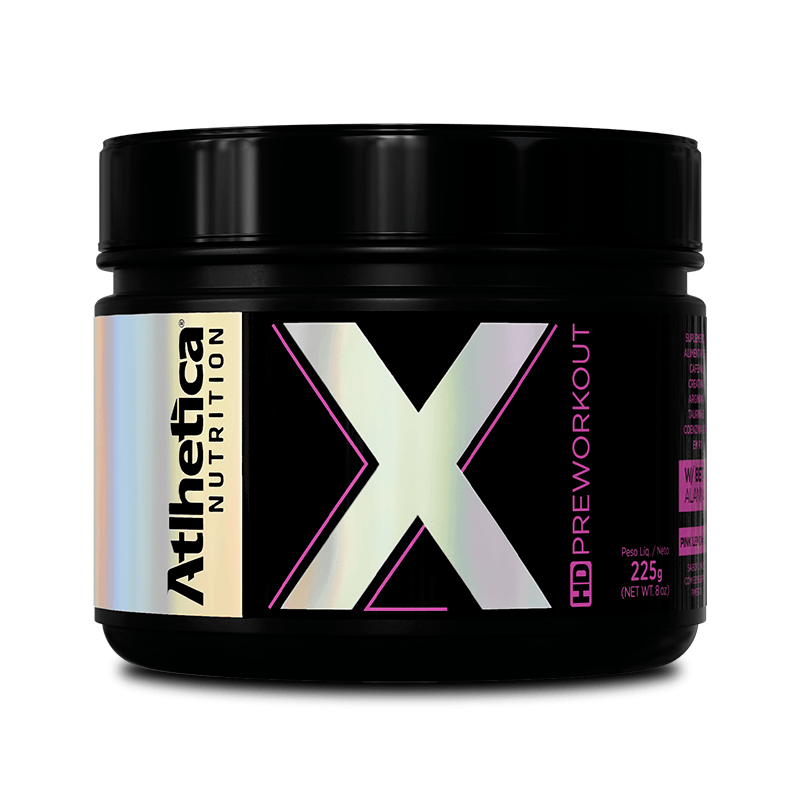 X HD Pre Workout Pink Lemonade 225g - Atlhetica