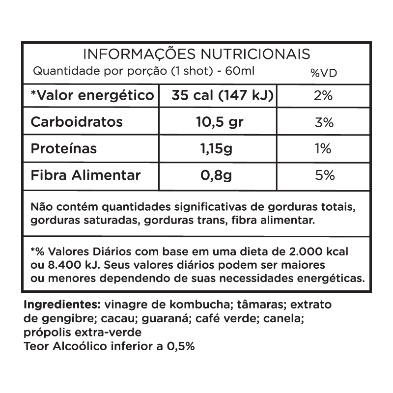 Kombushot Energia 60ml Koobi