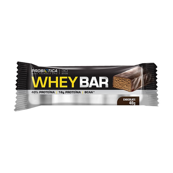 Whey Bar Chocolate 40g - Probiótica