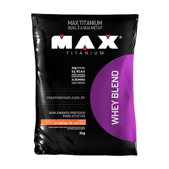 Whey Blend Vitaminas e Frutas 2000g - Max Titanium