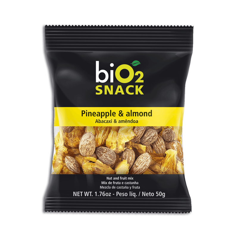 biO2 Snack Abacaxi & Amêndoa 50g - biO2