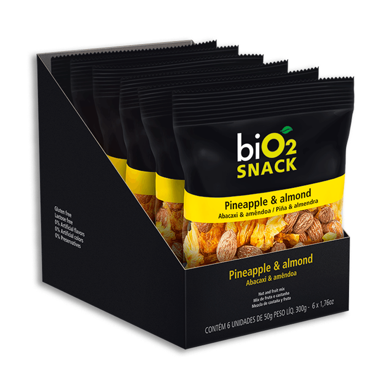 biO2 Snack Abacaxi & Amêndoa 50g - biO2