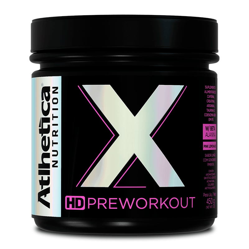 X HD Pre Workout Pink Lemonade Atlhetica 450g