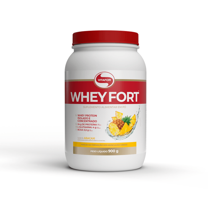 Whey Fort Abacaxi Vitafor 900g