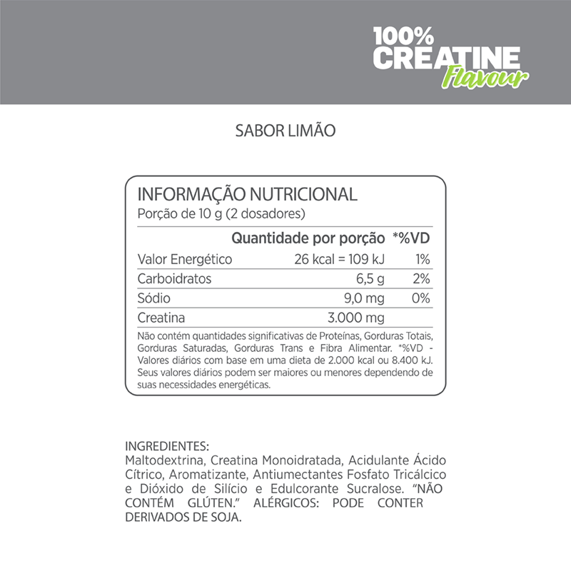 100% Creatine Flavour Limão Atlhetica 300g