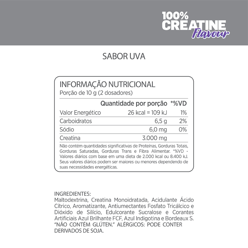 100% Creatine Flavour Uva Atlhetica 300g