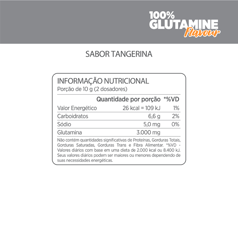 100% Glutamine Flavour Tangerina Atlhetica 200g